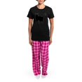 thumbnail image 4 of CafePress - Black Cat Silhouette Women's Dark Pajamas - Women's Short Sleeve Print T-Shirt and Pants Dark Cotton Pajama Set, 4 of 7