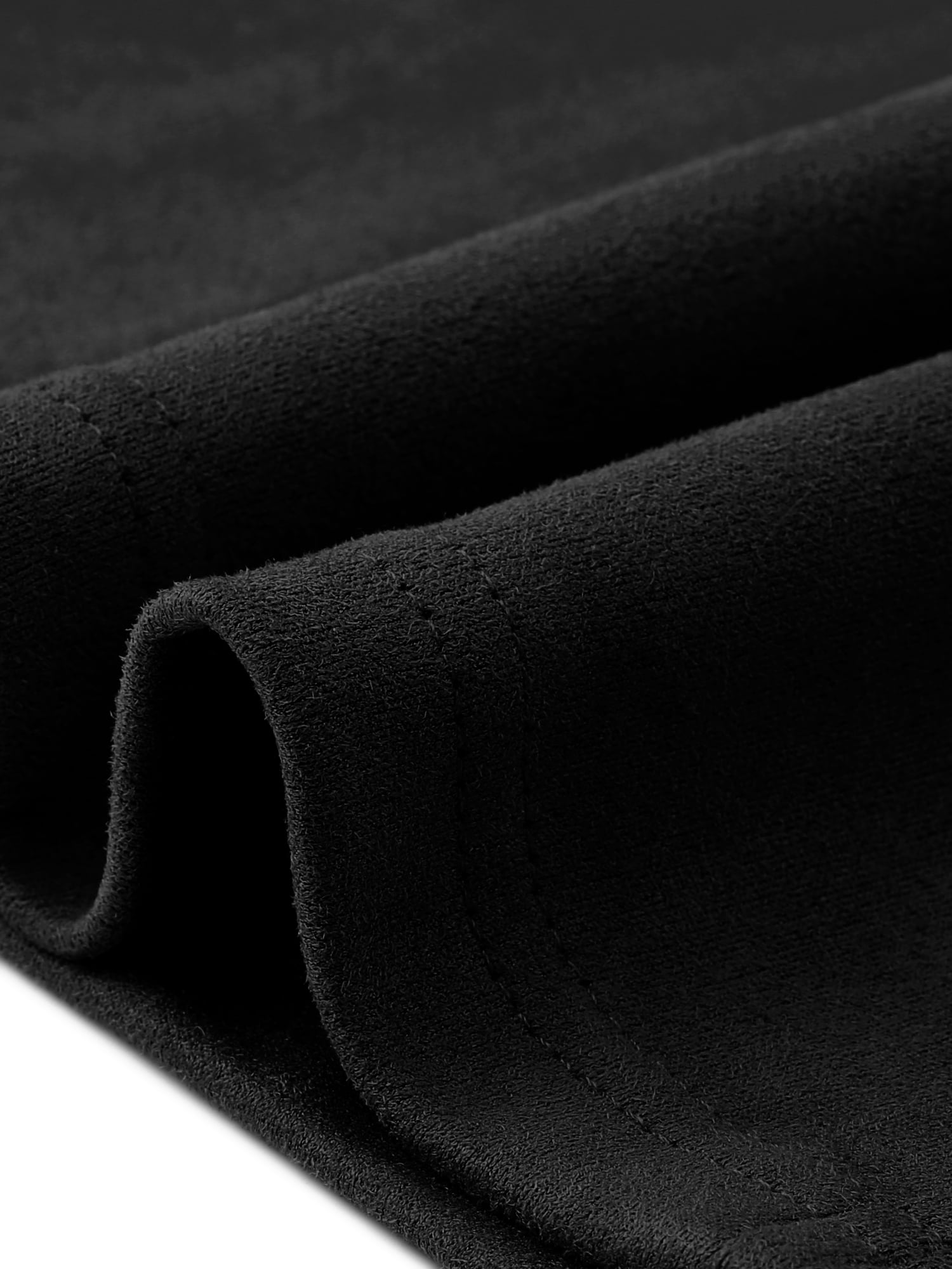 DARING DIVA Women's Faux Suede A-Line Midi Pockets Skirt M Black