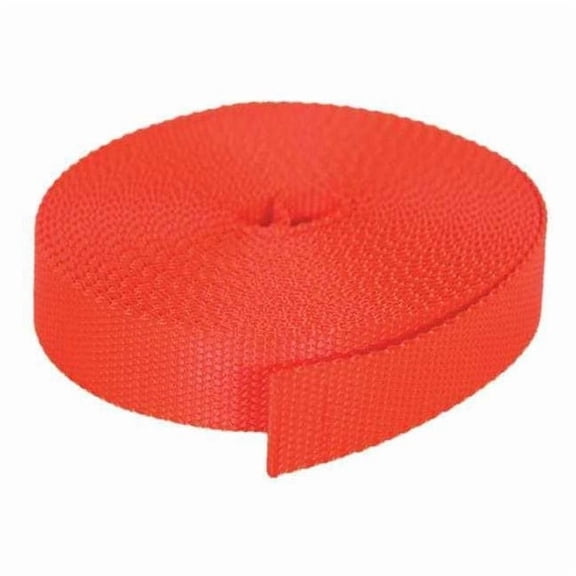 Bulk-Strap Webbing,Nylon,3/4" W,Orange N34027OR