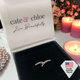 thumbnail image 6 of Cate & Chloe Presley 18k White Gold Plated 17mm Hoop Earrings with Swarovski Crystals for Women, 6 of 9