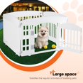 thumbnail image 3 of Parque infantil para perros HealSmart, 4 paneles, 60 cm, ejercicio para cachorro, color blanco, 3 of 7