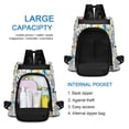 thumbnail image 6 of FORMRS Women's Travel Backpack Purse Anti-Theft Hidden Pockets Casual Shoulder Bag, Blue Wildflower Pattern, 6 of 7