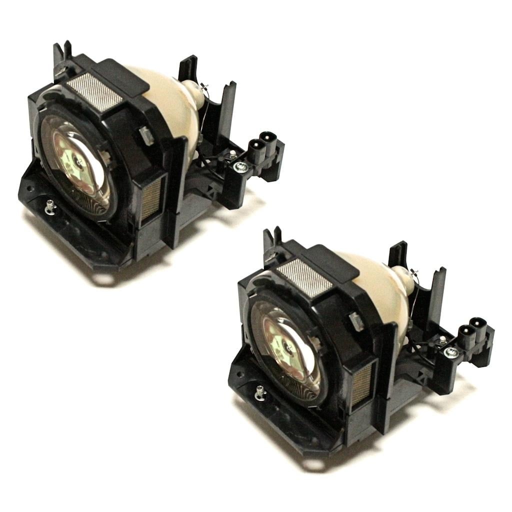 ET-LAD60AW REPLACEMENT LAMP & HOUSING FOR PANASONIC D6000 2 PACK 