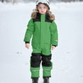 thumbnail image 2 of Kogui Kids Snow Suit Boys Baby Winter Snowsuit Toddler One Piece Insulated Hooded Jumpsuit Waterproof Windproof Winter Warm Overalls Snowboard Suits 2T 3T (Green,2-3 Years), 2 of 7
