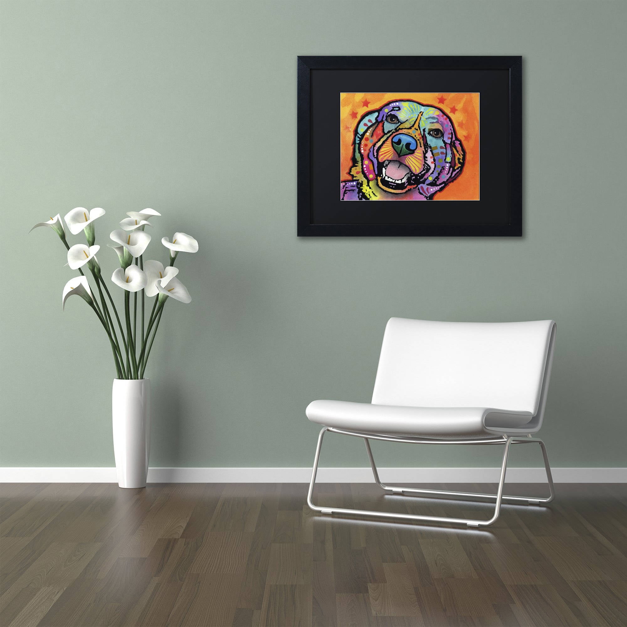 Trademark Fine Art "Galle" Canvas Art by Dean Russo, Black Matte, Black Frame