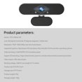 thumbnail image 2 of Graflsoa Ultra HD 2MP Webcam with 1080P Resolution, 80° Wide Angle Lens, 3D Noise Reduction, and H.264 Video Encoding for Windows/Mac, 2 of 6