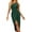Green, variant on Wedding Guest Dresses for Women Cocktail Summer One Shoulder Cutout Ruched Sleeveless Slit Party Dress
