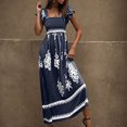 thumbnail image 1 of Styesk Robes pour Femmes Dames Décontractées Style Vacances Robe Imprimée Robe de Plage, 1 of 8