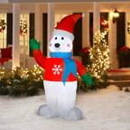 6' Animated Robot Airblown Inflatable Christmas Prop - Walmart.com