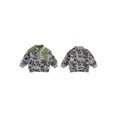 thumbnail image 2 of RUINIXCW Little Boy Pullover Sweatshirt Quarter Zipper Stand Collar Camouflage Tops, 2 of 9