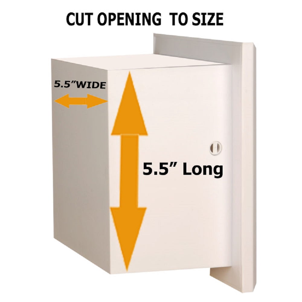 Rhea Recessed Plastic Toilet Paper Holder - 5.5" x 5.5"