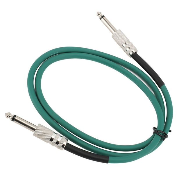 1/4 Inch Instrument Cable, Dual Straight 6.35mm Jack Stereo Audio Cord for Electric Guitar, Bass, Keyboard, Mixer, Amplifier, Speaker, Equalizer