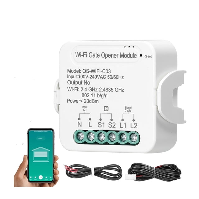 Smart Garage Controller Opener WiFi Universal Garage Door Control Switch with Accessories Voice ,More Precise and Stable