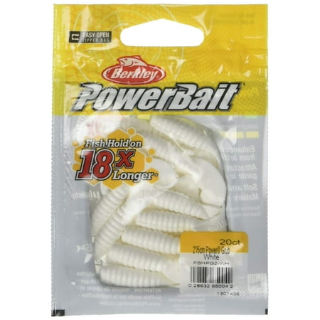 Berkley PowerBait Power Grubs White 2 (20 Count)