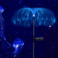 thumbnail image 4 of Lámpara solar de medusas, decoración navideña para jardín, lámpara solar de fuegos artificiales de colores, 4 of 5