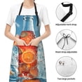 thumbnail image 6 of Naloa Refreshing Citrus Splash Apron Kitchen Aprons with Pockets for Women Men Chef, 6 of 8