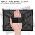 thumbnail image 3 of XYX Case for 10.5 inch Microsoft Surface Go 4/Surface Go 3/Surface Go 2, 360 Rotating Heavy Duty Shockproof Cover with Kickstand and Hand Strap (Black), 3 of 7