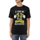 thumbnail image 1 of Funny 50 Years Old Joke 50th Birthday Men's Cotton T-Shirts Casual Basic Crew Neck Tshirts Short Sleeve Tee Shirts,, 1 of 6