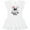 AA-White, variant on Inktastic Daddy's Little Rocker Skull Girls Toddler Dress