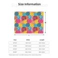 thumbnail image 3 of KLL Colorful Wool Balls Print Fleece Throw Blanket, Horizontal Fleece Bedding Cute Soft Blankets Comfy Fleece Flannel Plush Home Decor for Couch & Bed -80"x60", 3 of 9