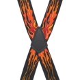 thumbnail image 3 of SuspenderStore Flames Suspenders - 2-Inch Wide Elastic - Pin Clip - 2 Colors & 4 Sizes Including Big & Tall, 3 of 4