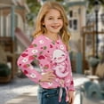 thumbnail image 2 of Garronmavis Axolotl Girls Long Sleeve T-Shirts Size 5-6 Loose Strawberry Kids Basic Soft Long Sleeve Tees Top Warm Casual Crewneck Loose Fit Tee Tops Lightweight for Daily Life, 2 of 7