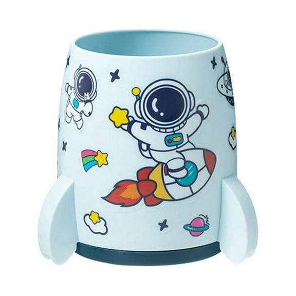 Milue Novelty Astronaut Plastic Pen Holder Stand Office Desk Organizer Pencil Pot
