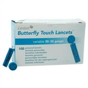 Genteel | Butterfly Touch .. Lancets | Polished | .. Smooth & Pain Free .. | Stainless Lancets (100 .. pcs)