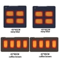 thumbnail image 3 of Yingyy Electric Pad, Four-Zone Pad, Adjustment, Back-Heating an intelligent Seat Heating Machine Washable, Soft Fabric, For Chairs, And Cushions, 3 of 6