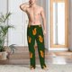 thumbnail image 2 of Fotbe Bold Squirrel Silhouettes Pantalones de Pijama para Hombre, Pantalones de Dormir, Pantalones de Casa con Cintura Ajustable y Bolsillos-3X-Large, 2 of 6