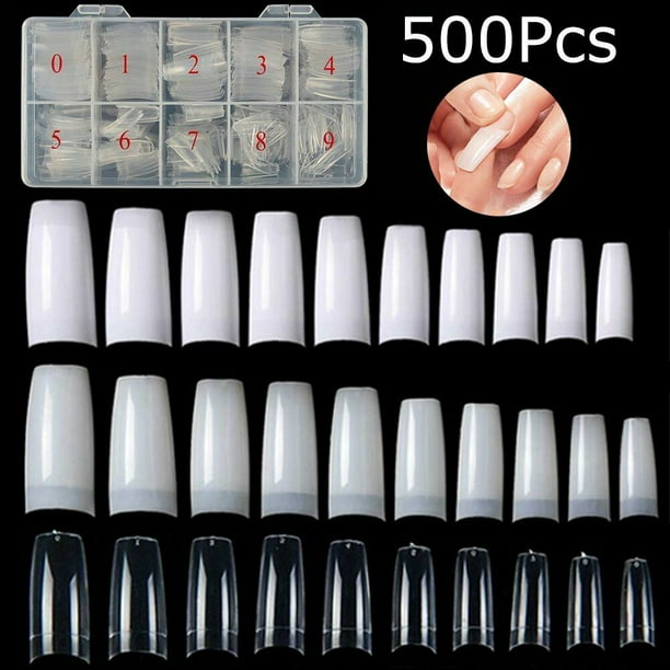 500 PCS Natural French Acrylic Nail Tips, French Style False Nail,Artificial Fake Nail(Natural) 500 PCS Natural French Acrylic Nail Tips, French Style False Nail,Artificial Fake Nail(Natural)