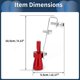thumbnail image 5 of Silenciador de escape Turbo Sound Unique Bargains, silbato de tubo trasero para automóvil y motocicleta, fabricante de rugido de aluminio, 1 juego S Rojo, 5 of 7