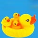 thumbnail image 1 of Juguetes de agua para niños, pato de baño grande, tres pequeños, llamado pato trompeta amarillo, 1 of 5