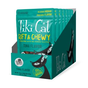 Tiki Cat Soft & Chewy Grain Free Tuna Treats, 8 × 2 oz.