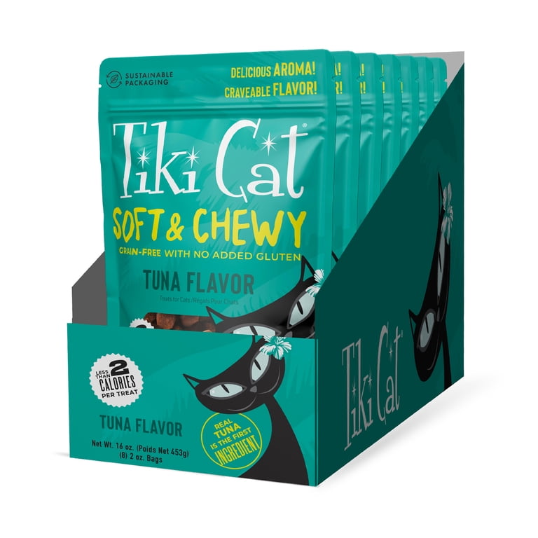 Tiki Cat Soft & Chewy Grain Free Tuna Treats, 8 × 2 oz. photo 1