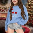 thumbnail image 2 of Mercatoo Girls Cute Pattern Sweatshirt Winter Christmas Print Casual Long Sleeve Pullover Sweaters Tops for 1 to 12 Years, 2 of 4