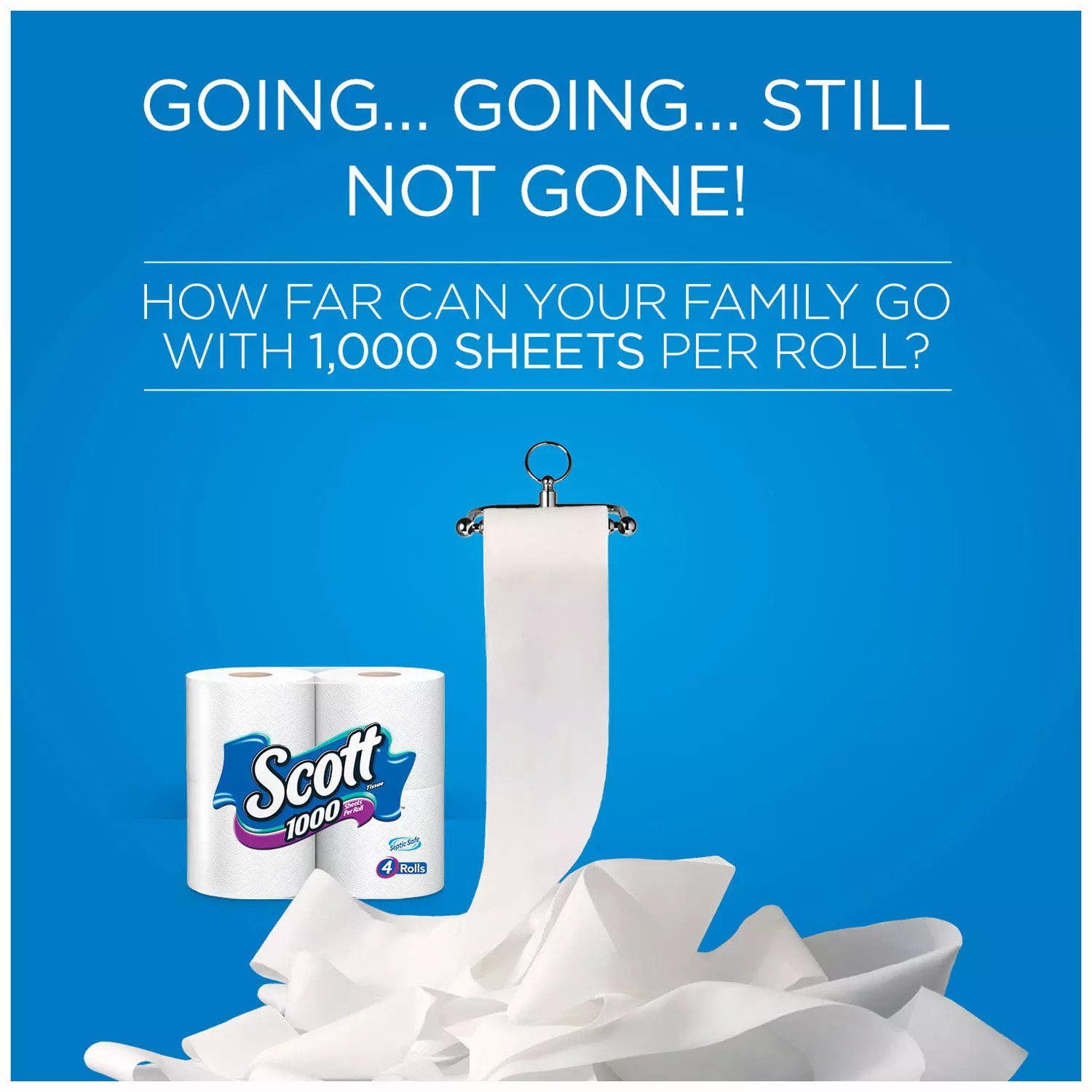 Scott 1100 Unscented Bath Tissue Bonus Pack 1-Ply 36 Rolls