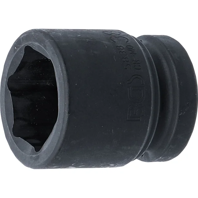 DADO IMPACTO HEXAGONAL | ENTRADA 1" | 38 MM | BGS 5838