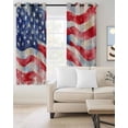 thumbnail image 2 of American Flag Blackout Curtains 54 Inches Long for Bedroom, Abstract Oil Painting Farmhouse USA Flag Thermal Insulated Room Darkening Black Out Window Curtain Panels Grommet Drapes for Living Room, 2 of 8