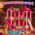 thumbnail image 5 of JoyStone Dollhouse Playset for Girls, Doll House with Furniture and Doll, Upgraded Durable Plastic Construction with Warm LED Lights, Pretend Playhouse Toy Gift for Kids Ages 3+, 5 of 9