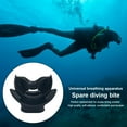 thumbnail image 2 of Fearlessin Snorkel Regulator Soft Bite Mouthpiece Diving Portable Underwater Snorkeling Fishing Safety Breathing Women Men Black, 2 of 6