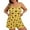 A-Yellow174, variant on Bibifish Womens Pajama Sets Summer Short Sleeve T-Shirts With Shorts Oversized Cute Dessert Print Soft Cozy Plus Size Ladies Sleepwear