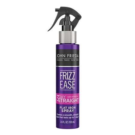 John Frieda Frizz Ease 3Day Straight Flat Iron Spray, 3.5 Oz, 3 (Best Products For Straight Frizzy Hair)