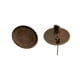 thumbnail image 5 of 10 piezas de bronce blanco Splilla Cabujón Ajustes Bandeja de 25 mm con Pasador Redondo en la Parte Posterior, 5 of 9