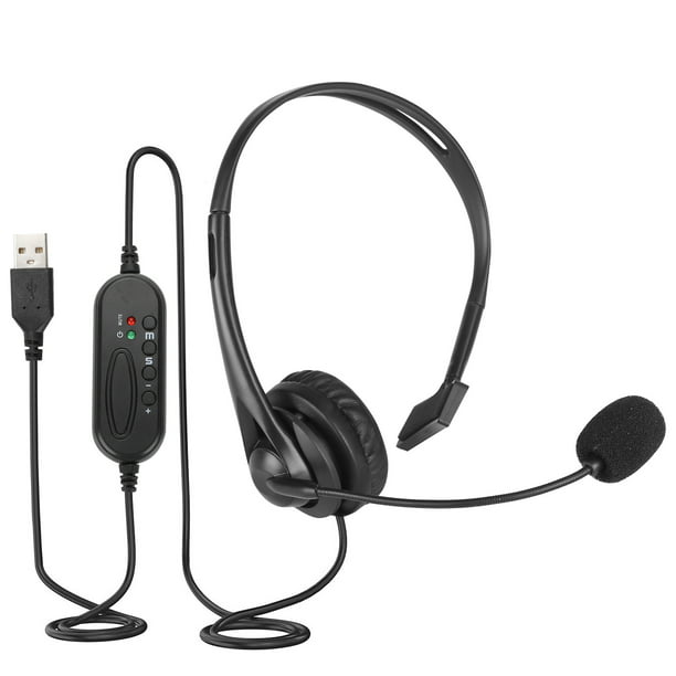 SingleSided USB Headset with Microphone, OverTheHead
