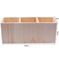 thumbnail image 6 of Sylvtty Multi-Segment Unpainted Pen Holder Wood Student Stationery Pencil Storage Box for Office, 6 of 7