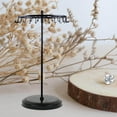 thumbnail image 2 of facefd Metal Jewelry Display Organizer Rotating for Bracelet Gift Round Women Black Base, 2 of 8