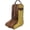 Olive Floral, variant on Western Diamond Patch Cowhide Leather Travel Carry Boot Storage Bag 30SK03