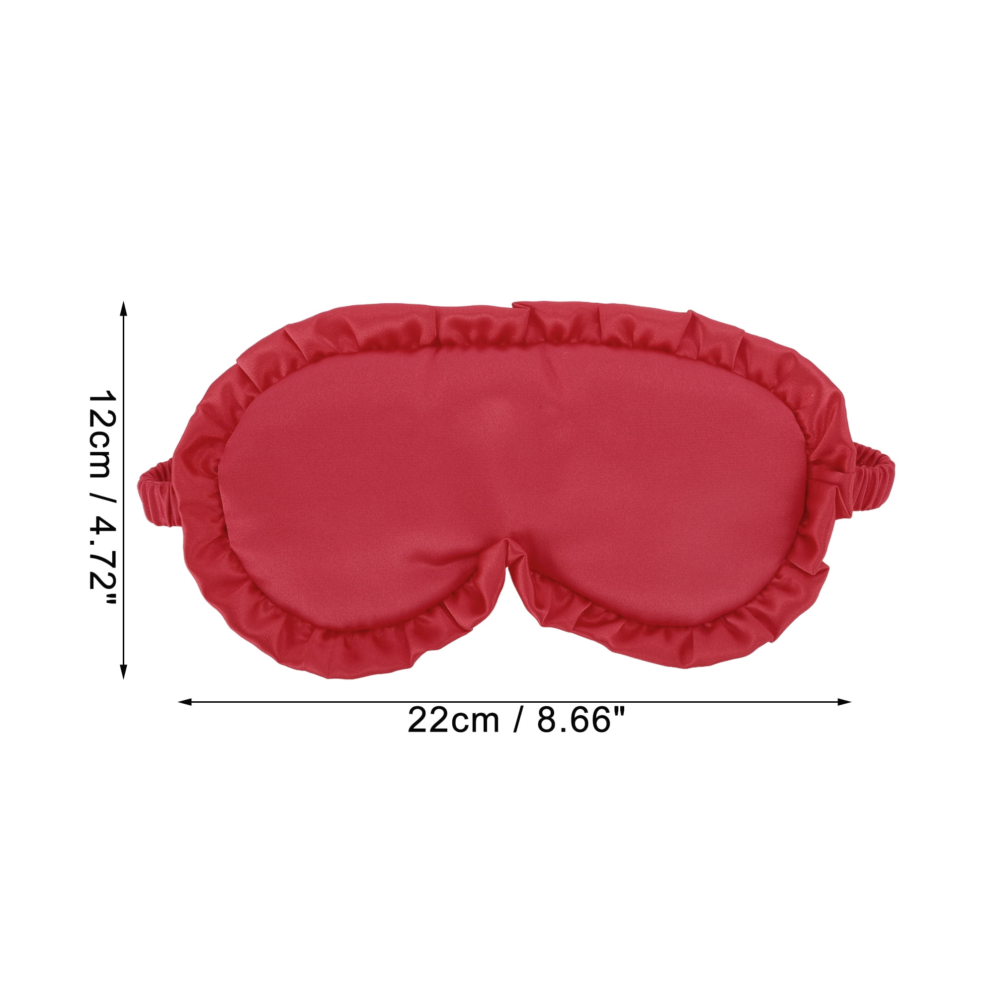 Unique Bargains Soft Flowers Style Sleep Mask Eye Shade Cover for Rest Red
