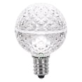 thumbnail image 3 of Club Pack of 25 Pure White LED G40 Christmas Replacement Bulbs, 3 of 3